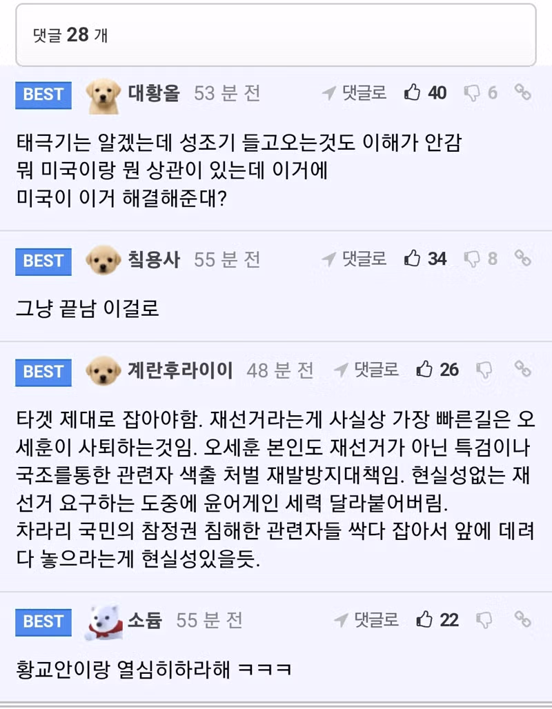 펨코 유저들의 시위 생생 후기 - 보배드림 인기글 이미지 2 - 밈카세