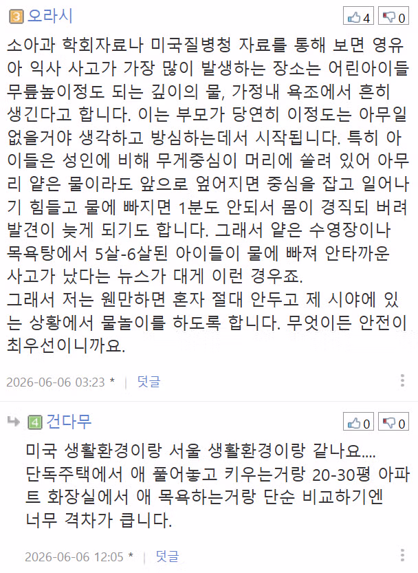 다섯 살 아이의 욕조 놀이 위험성 논란 - 디시인사이드 인기글 이미지 9 - 밈카세