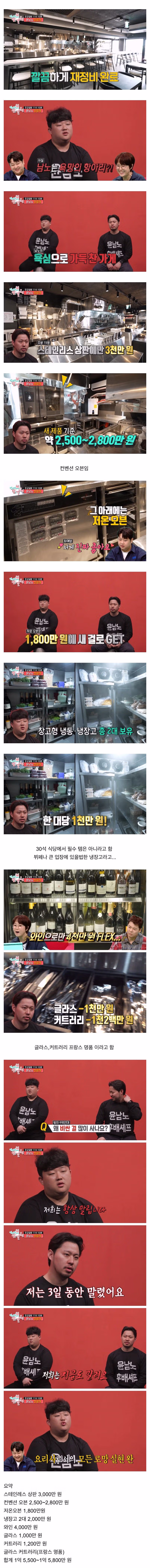 윤남노 셰프가 빚 6억원을 지게 된 사연 - FM코리아 인기글 이미지 1 - 밈카세
