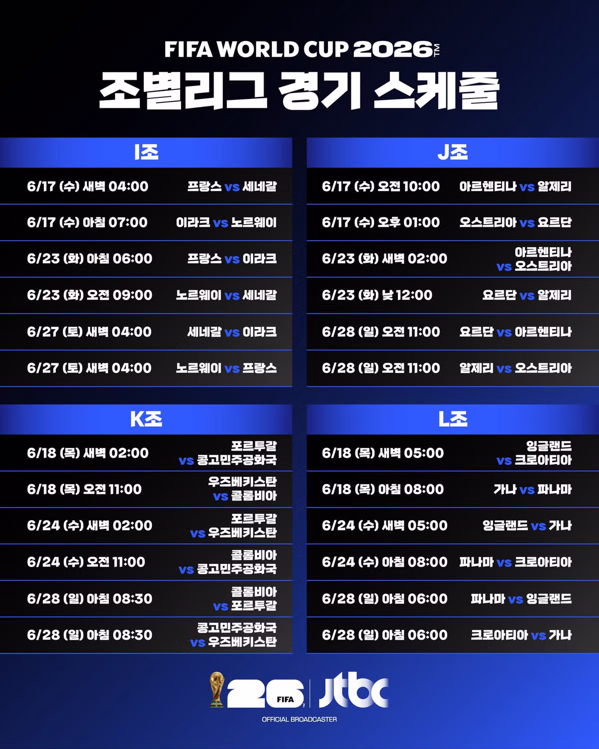 2026 북중미 월드컵 조별리그 경기 일정 정리 - 클리앙 인기글 이미지 3 - 밈카세
