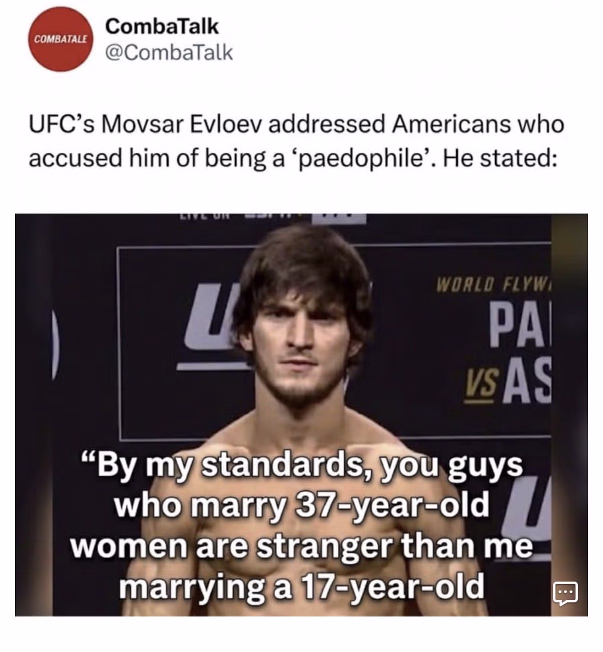 UFC 선수의 역대급 공개 발언 모음 - FM코리아 인기글 이미지 1 - 밈카세