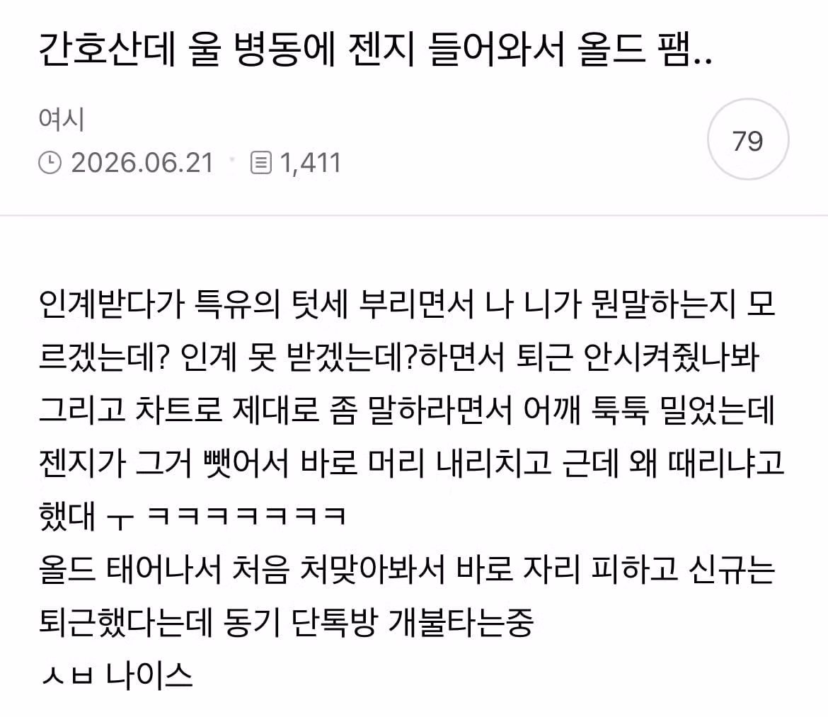 간호사 사회의 서열 정리 문화에 관한 이야기 - 인벤 인기글 이미지 1 - 밈카세