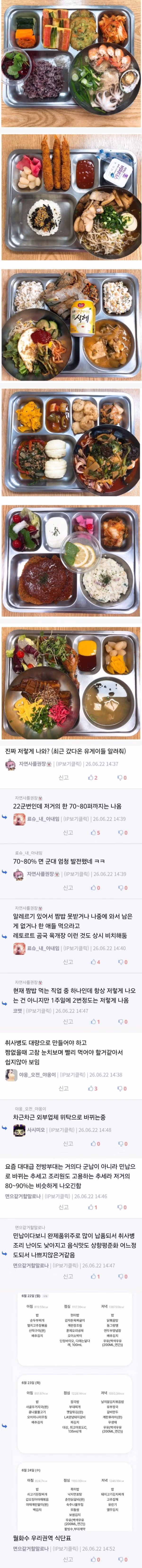 요즘 육군 식단 퀄리티 근황 - 인벤 인기글 이미지 2 - 밈카세