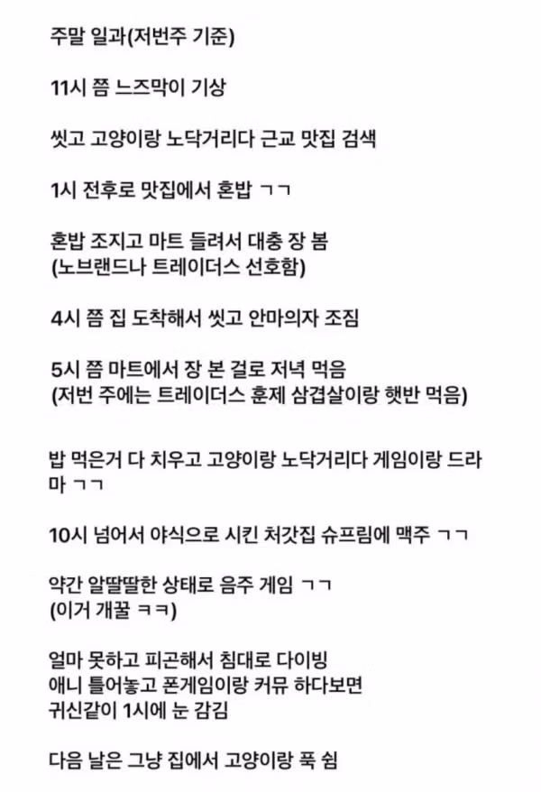 해탈한 30대 남성의 일상 - 개드립 인기글 이미지 4 - 밈카세
