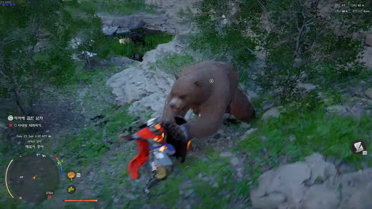 암만 곰이라도 절벽 아래 있는 놈이 뭘 할 수 있는데? ㅋㅋㅋ jpg 16