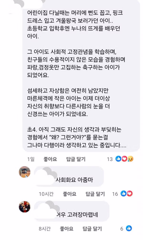 아들로 태어났는데 엄마가 페미니스트인 상황 - 개드립 인기글 이미지 2 - 밈카세