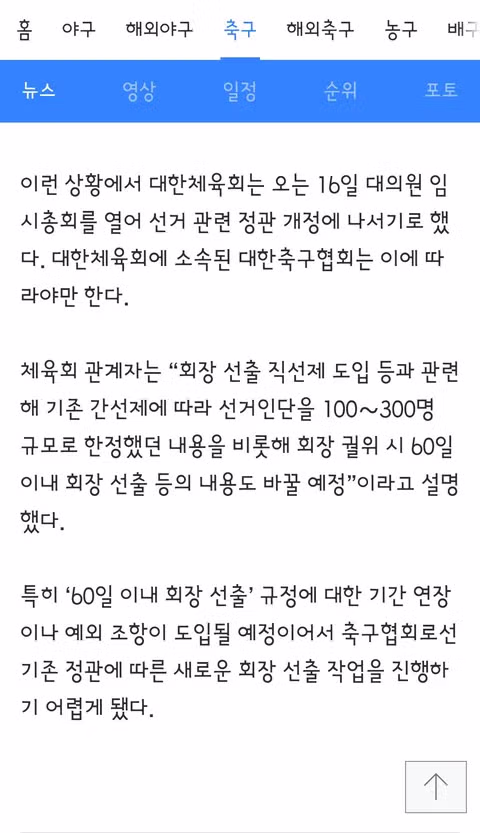 대한체육회 정관 개정으로 축구협회 회장 선거 방식 변경 - 클리앙 인기글 이미지 2 - 밈카세