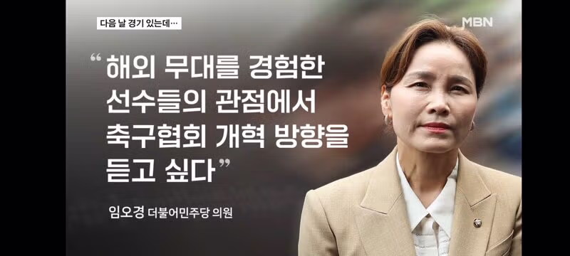 국회 청문회에 손흥민과 황희찬을 호출한 임오경 의원 - 인벤 인기글 이미지 4 - 밈카세