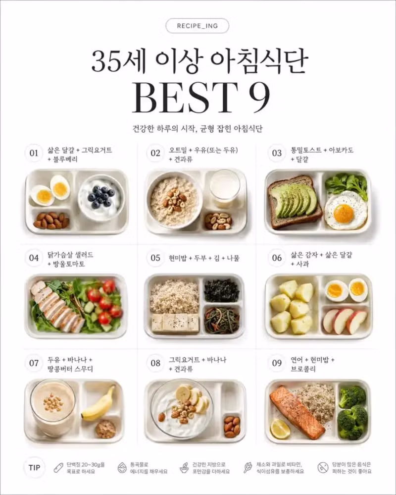35세 이상에게 추천하는 아침 식단 9가지 - 클리앙 인기글 이미지 1 - 밈카세
