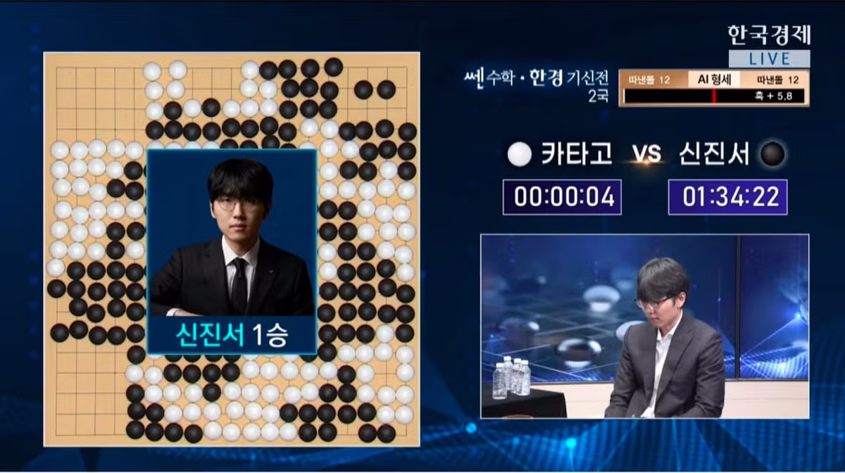 신진서 9단 카타고 AI 상대로 승리 - 인벤 인기글 이미지 1 - 밈카세