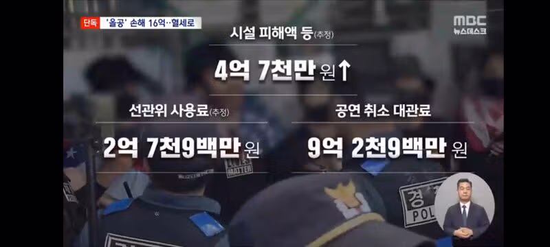 올림픽공원 행사 손해액 16억 원 혈세 투입 논란 - 클리앙 인기글 이미지 9 - 밈카세