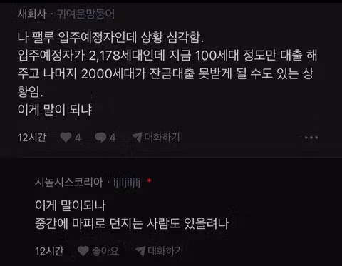 신축 아파트 잔금 대출 불가로 입주 예정자들 비상 - 디시인사이드 인기글 이미지 3 - 밈카세