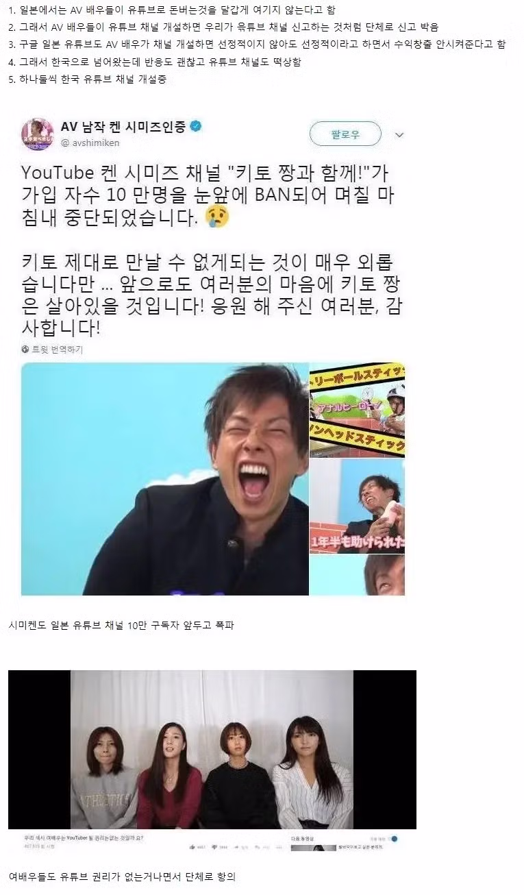 일본 내 성인 비디오 배우들의 사회적 인식 - 디시인사이드 인기글 이미지 6 - 밈카세