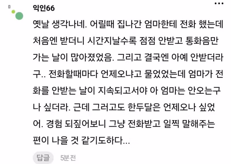 이혼 후 양육권을 포기한 상황에서 아이에게 온 전화 - 디시인사이드 인기글 이미지 7 - 밈카세