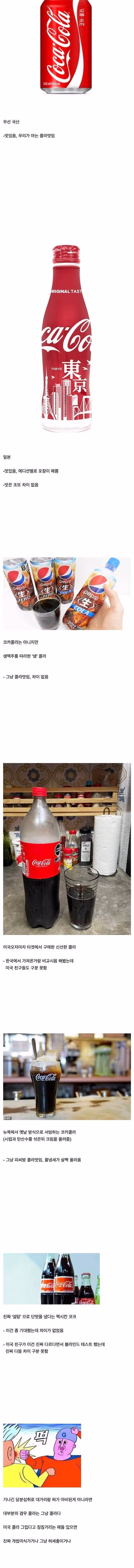 콜라에 미친 사람의 나라별 콜라 후기 2