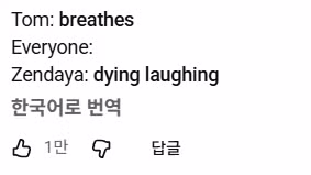 톰홀랜드 하는 말마다 빵터져서 밈된 젠데이아 6