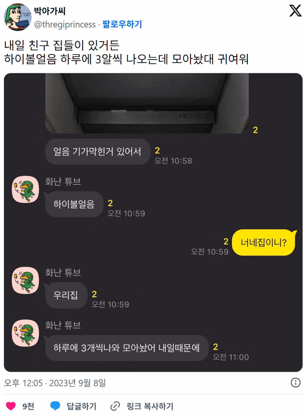 집들이 때문에 얼음 모아둔 친구...jpg 2