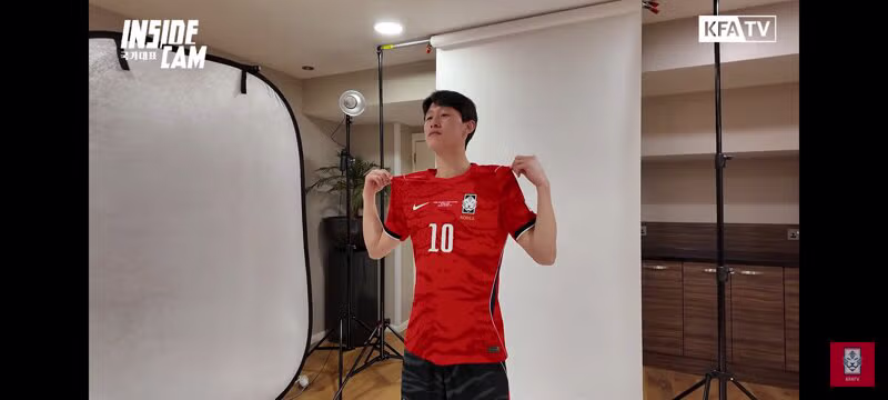 새 유니폼 실착하고 프로필 사진 찍는 축구대표팀 4