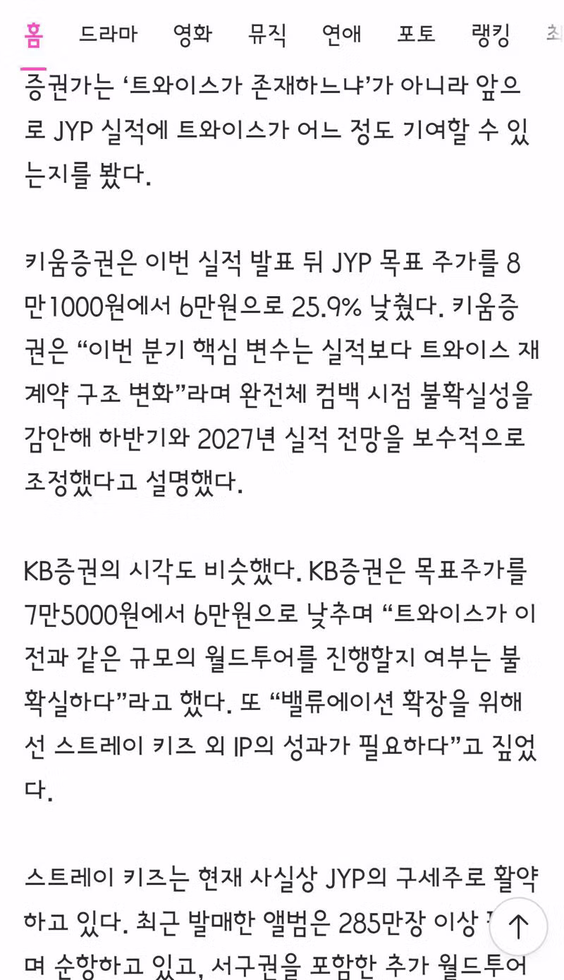 트와이스 채영 JYP 퇴사 및 스트레이 키즈 군백기 예고 - 클리앙 인기글 이미지 8 - 밈카세