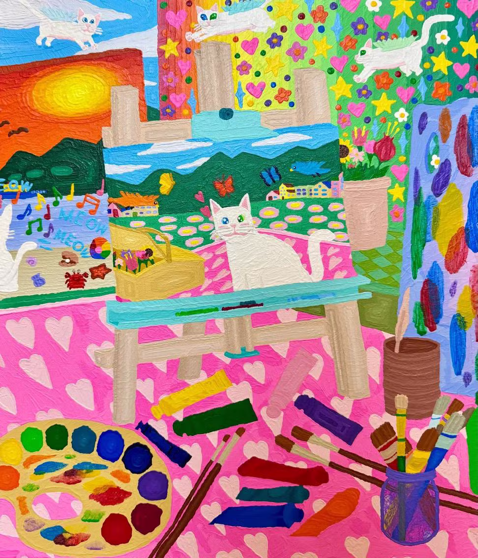 중증 자폐성 장애 아이가 그린 고양이 그림 - 보배드림 인기글 이미지 2 - 밈카세