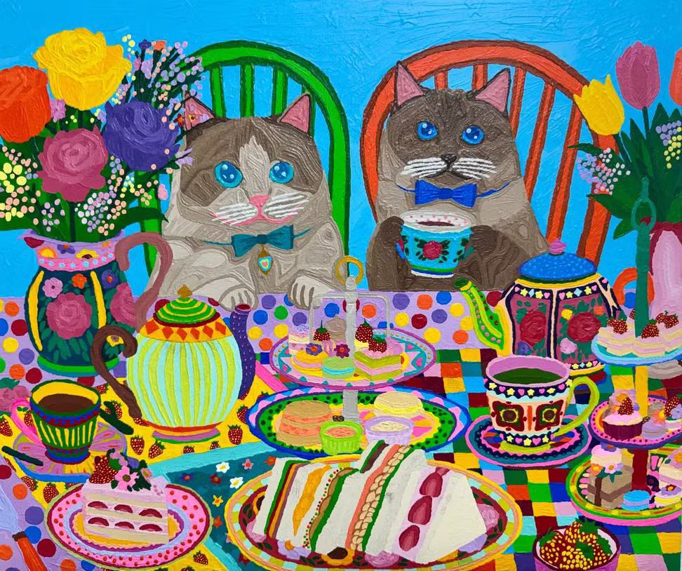 중증 자폐성 장애 아이가 그린 고양이 그림 - 보배드림 인기글 이미지 3 - 밈카세