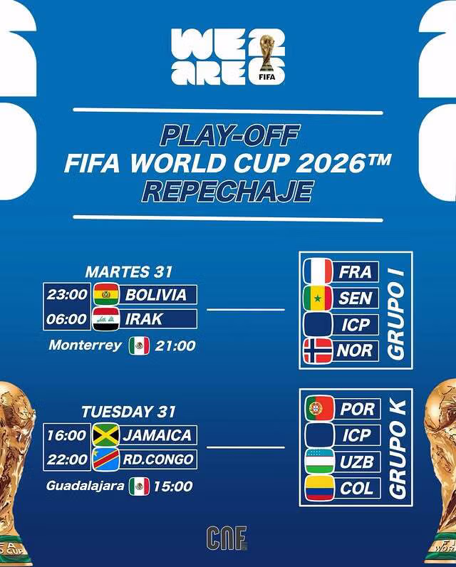 월드컵 유럽/대륙별 플레이오프 첫경기 결과..한국 상대는? 14