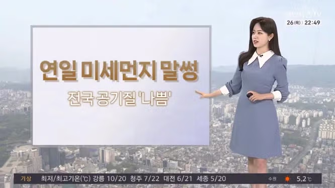 [날씨] '미세먼지 마스크 필수'…대구 25도까지 올라 4