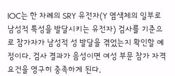 IOC 성전환자 여성부문 종목 출전 금지 2