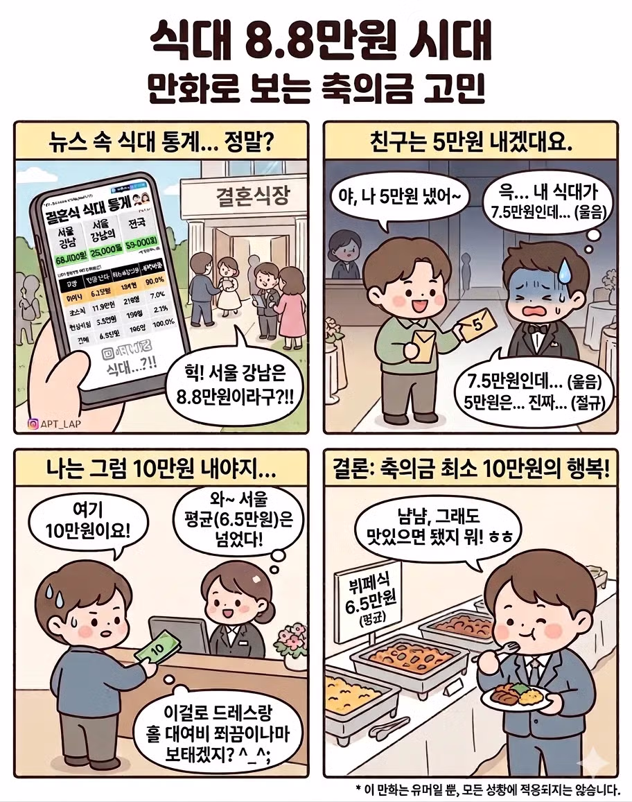 현재 논란인 서울 결혼식 식대 통계 근황 ㄷㄷㄷ 2