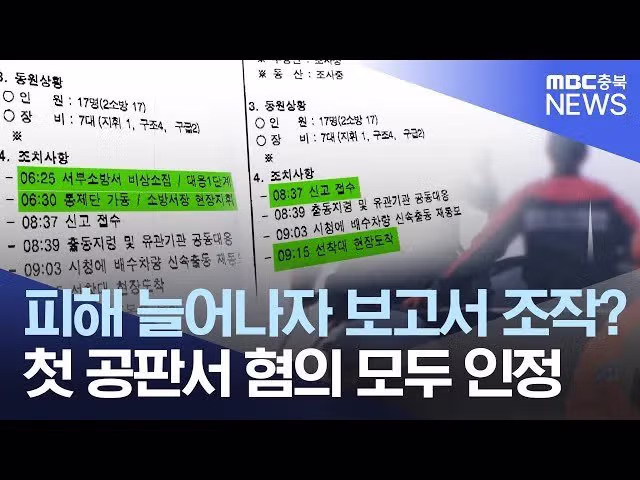 오송 참사 진상 조사에서 나온 사고 직전 소방 신고 녹취록 3