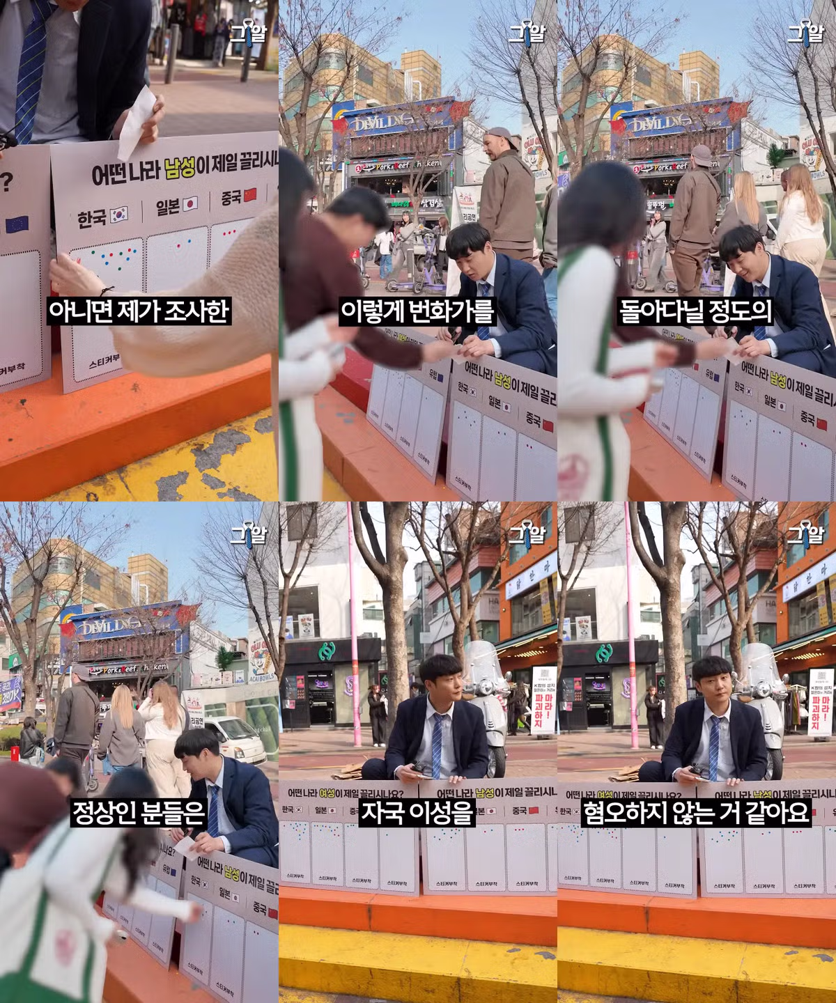 한국 남,녀가 사귀고 싶은 이성 국적 투표 4