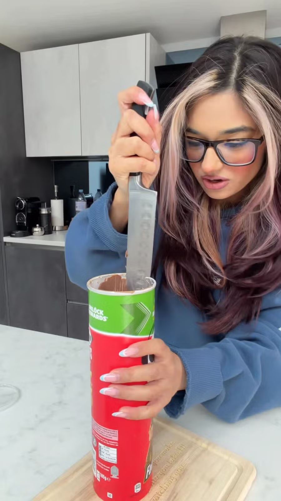 SNS에 유행 시작한 프링글스 초코 블록 5