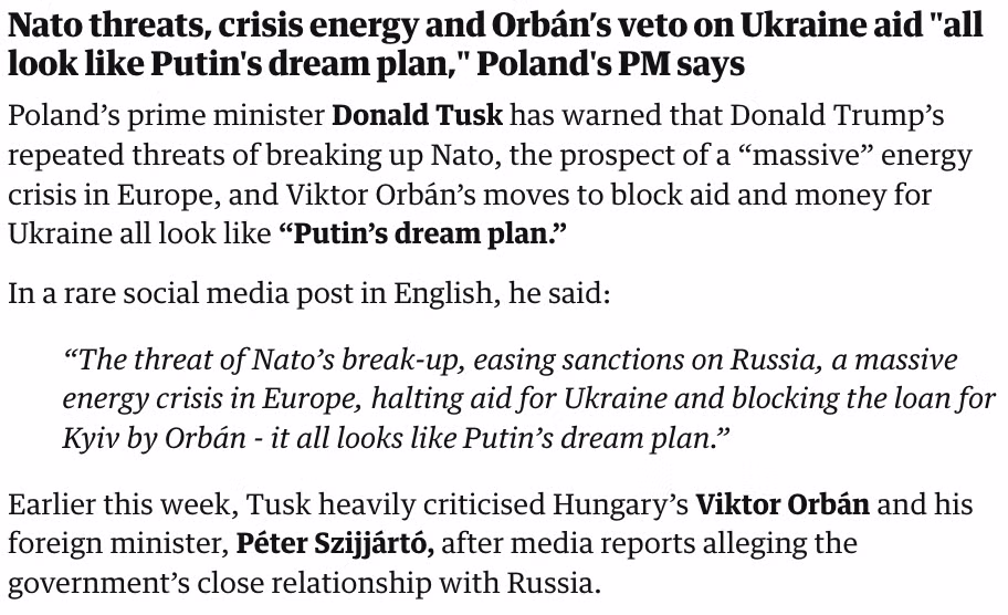 [속보]폴란드,"푸틴이 꿈꾸던 세상 같다" 2