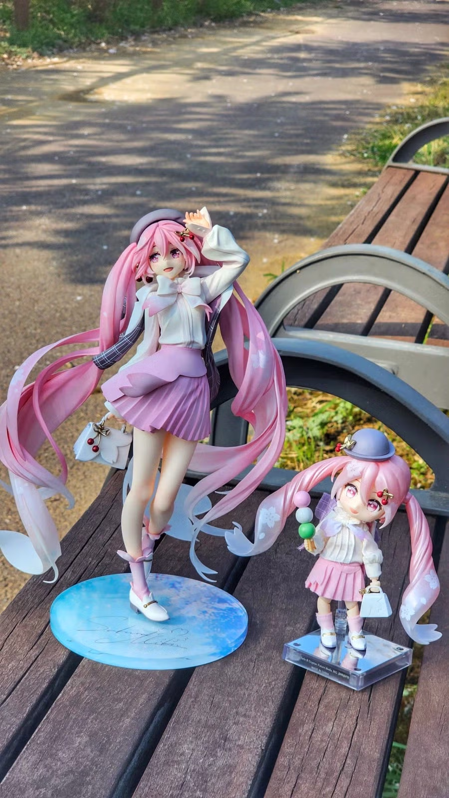 벚꽃날리는 날에 사쿠라미쿠 피규어를 찍어봤습니다 6