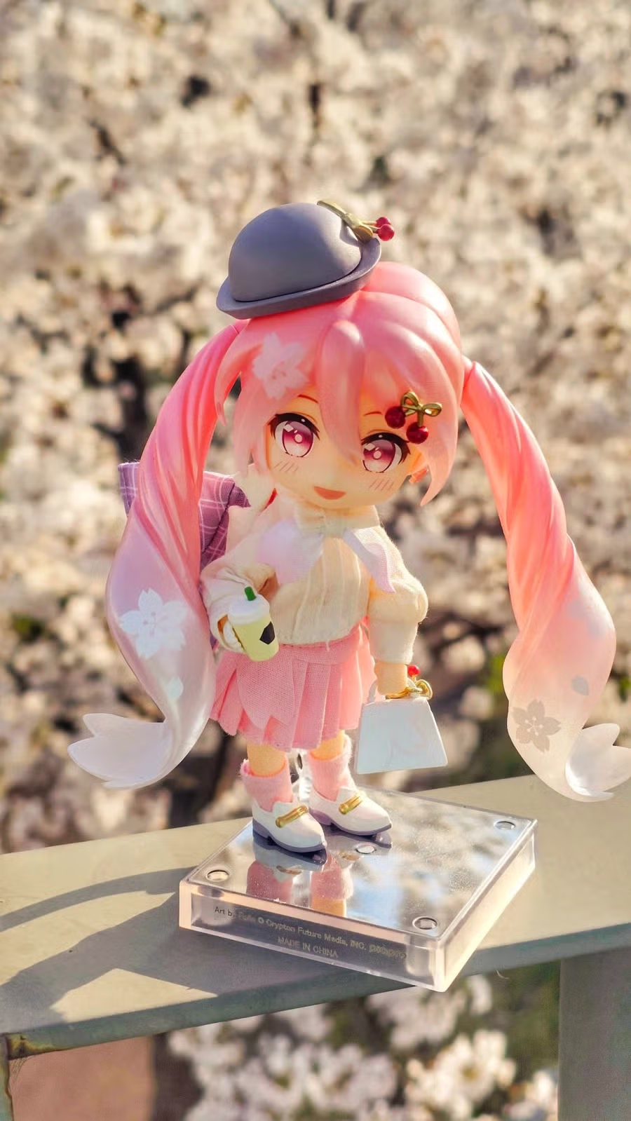 벚꽃날리는 날에 사쿠라미쿠 피규어를 찍어봤습니다 15