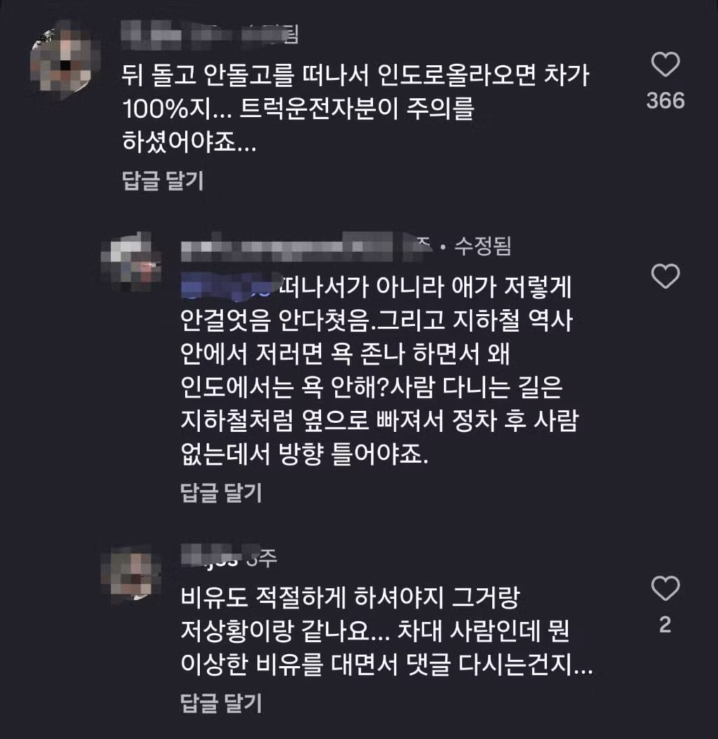 인도에서 사람 쳤는데 보행자 탓하는 트럭 운전자 - 인벤 인기글 이미지 4 - 밈카세