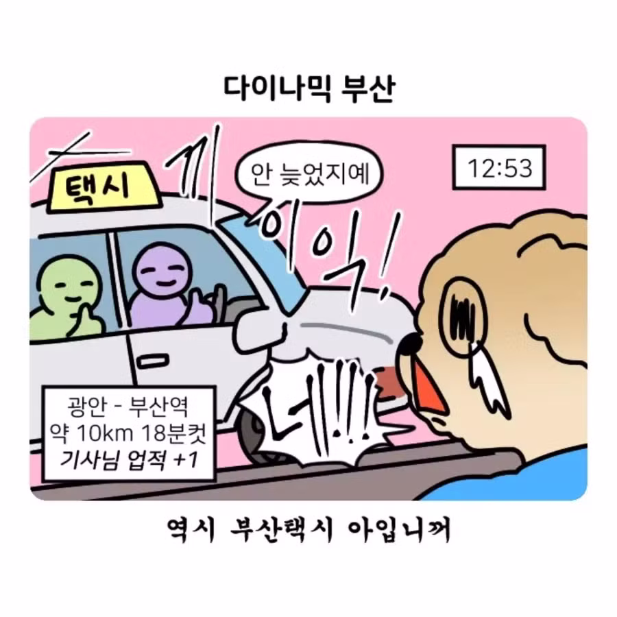 부캉이 가다 겪은 부산 택시 썰 - 디시인사이드 인기글 이미지 14 - 밈카세