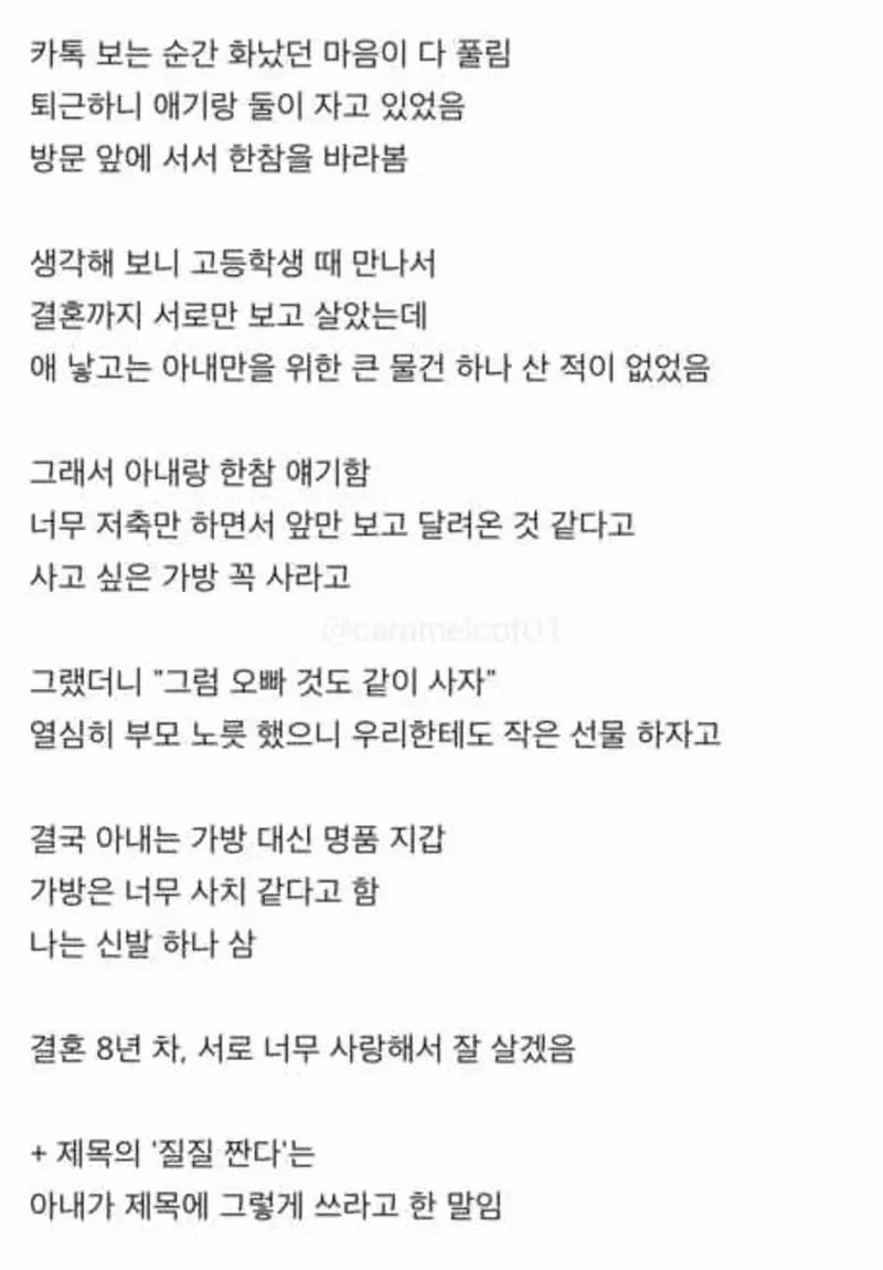 명품백 못 받아서 우는 와이프 - 에토랜드 인기글 이미지 3 - 밈카세