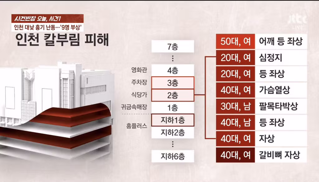 인천 흉기 난동 범인의 황당한 범죄 이력 - SLR클럽 인기글 이미지 2 - 밈카세
