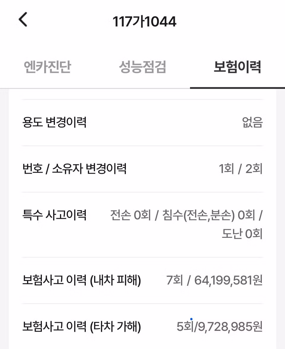 엔카가 말하는 무사고의 기준 - 보배드림 인기글 이미지 2 - 밈카세