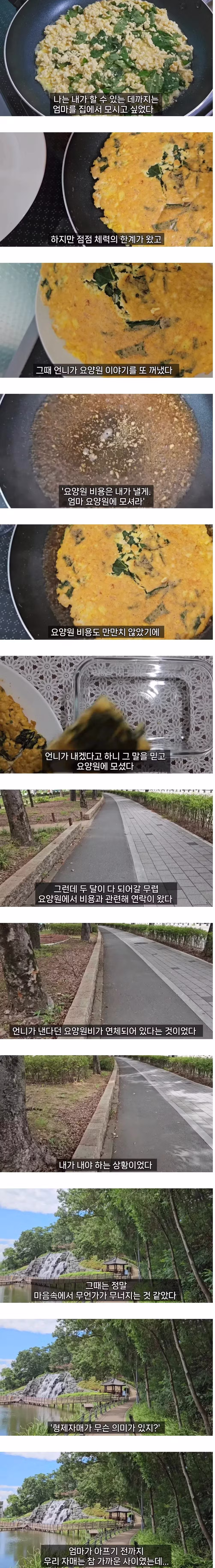 약스압)엄마를 돌보면서 자매도 남이 될 수 있다는 걸 알았다.jpg - 와이고수 인기글 이미지 7 - 밈카세