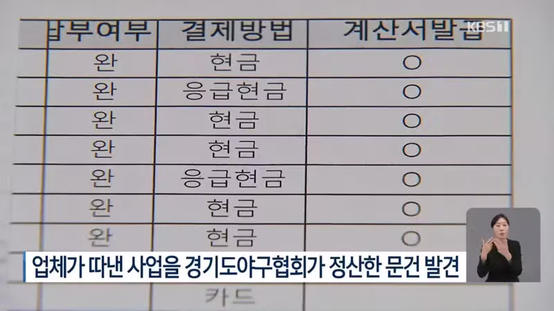 대한야구협회 국고보조금 횡령 의혹 터짐 - 디시인사이드 인기글 이미지 4 - 밈카세