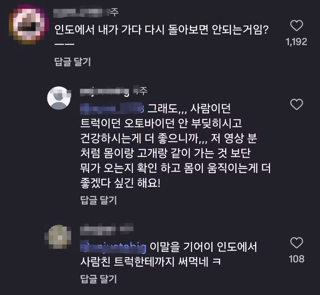 인도에서 사람 쳤는데 보행자 탓하는 트럭 운전자 - 인벤 인기글 이미지 6 - 밈카세