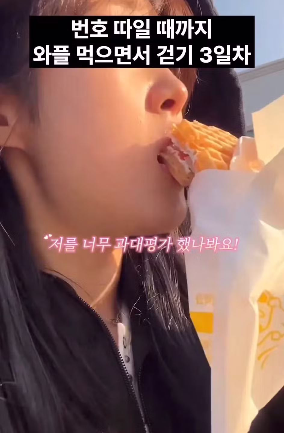 번호 따일 때까지 와플 먹으며 걷기 챌린지 결과 - 인스티즈 인기글 이미지 3 - 밈카세