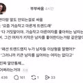 가슴 작은거 유행 때문에 남편이랑 싸운 여자
