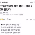 현대차 제조 혁신으로 원가 20퍼센트 절감 추진