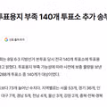 투표용지 부족 사태로 추가 물량을 요청한 140곳의 명단