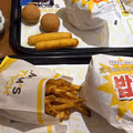 맘스터치와 무한도전의 콜라보 햄버거 실물