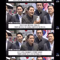 합의안 결과를 시위대에게 전달하는 국민의힘 의원들