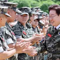연평부대 방문한 이재명 대표의 사격 실력